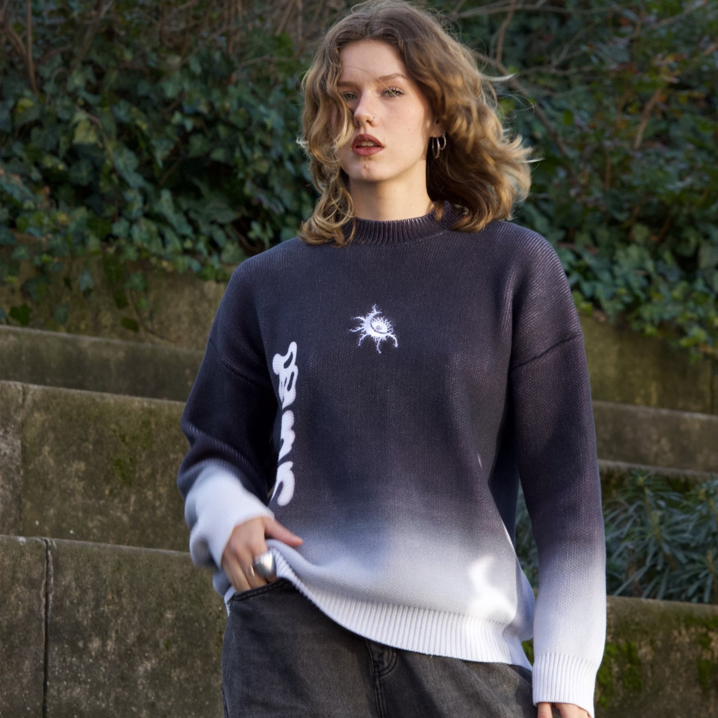 BLACK "TIMELESS CHRONOS" KNIT